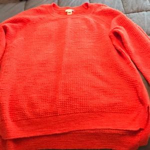 JCREW Factory Orange Summer Sweater